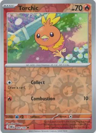 Torchic Reverse Holo 040 - Destined Rivals Pokesingles