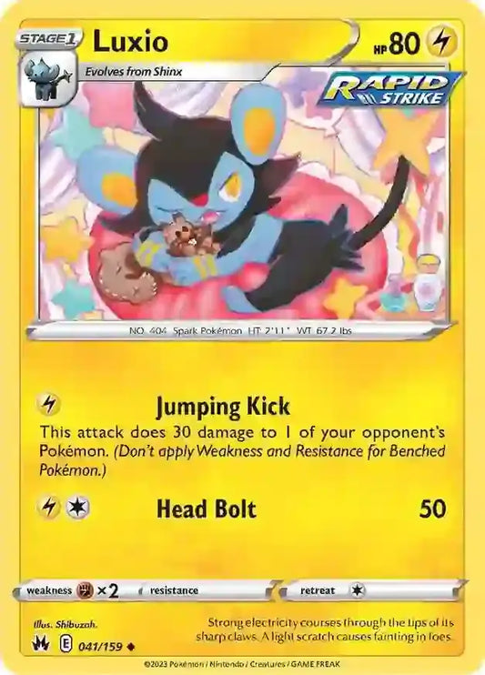 Luxio 041, Crown Zenith | Sword & Shield, , 0.00 kr, Pokesingles. Kjøp pokemon kort til lave priser hos oss.