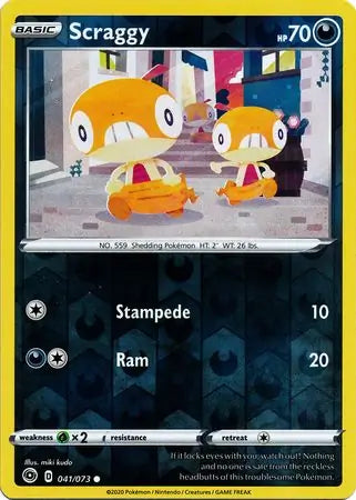 Scraggy Reverse Holo 041
