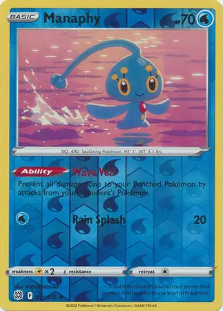 Manaphy Reverse Holo 041, Brilliant Stars | Sword & Shield, , 0.00 kr, Pokesingles. Kjøp pokemon kort til lave priser hos oss.