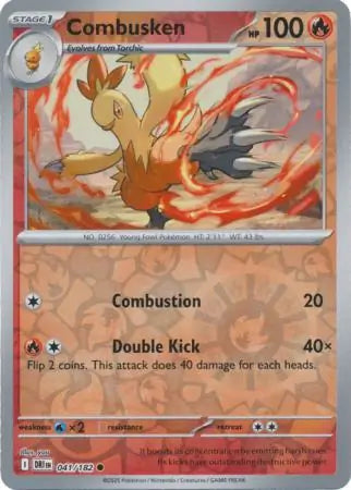 Combusken Reverse Holo 041 - Destined Rivals Pokesingles