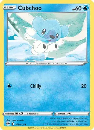 Cubchoo 042, Brilliant Stars | Sword & Shield, , 0.00 kr, Pokesingles. Kjøp pokemon kort til lave priser hos oss.