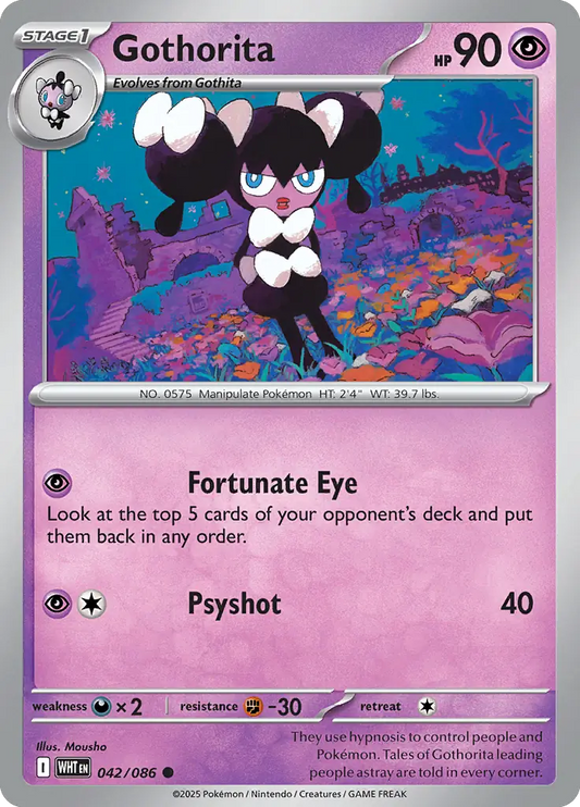 Gothorita 042 - White Flare Pokesingles