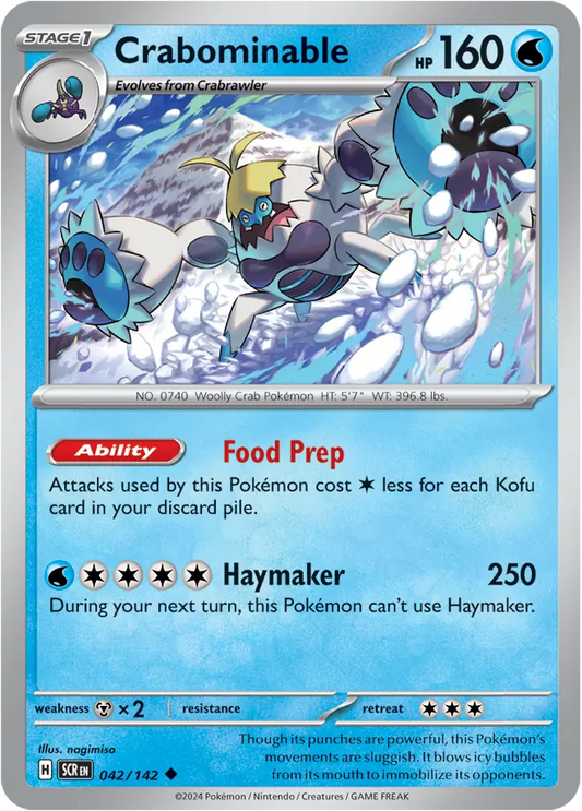 Crabominable 042 - Stellar Crown Pokesingles