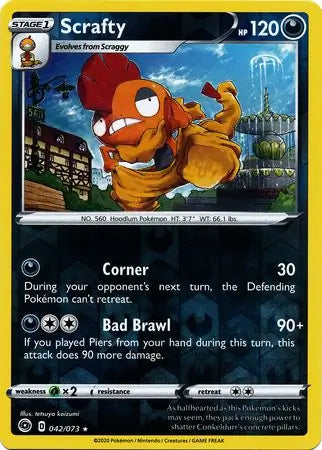 Scrafty Reverse Holo 042