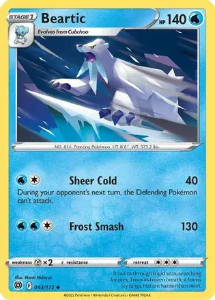 Beartic 043, Brilliant Stars | Sword & Shield, , 0.00 kr, Pokesingles. Kjøp pokemon kort til lave priser hos oss.