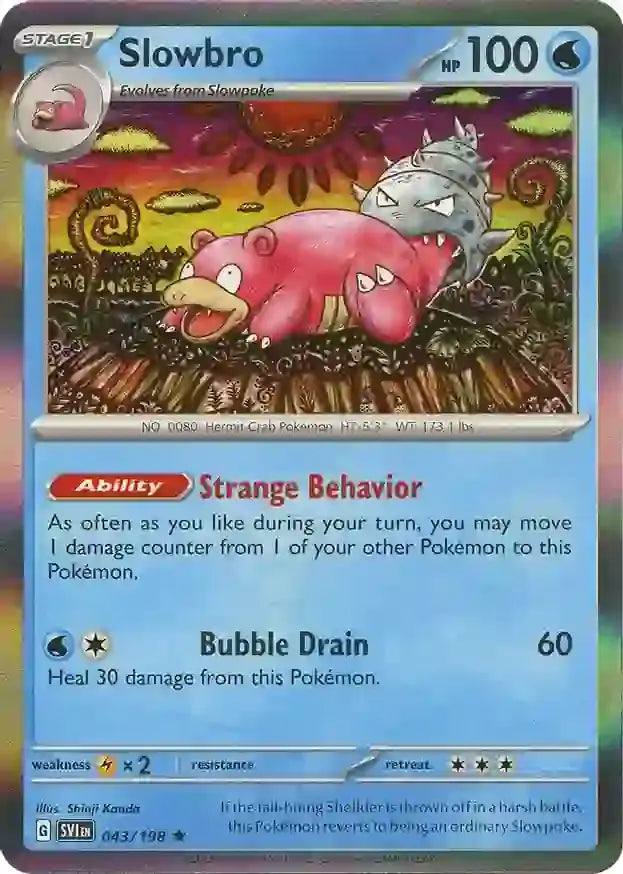 043 Slowbro - Holo Rare, Scarlet & Violet Base, , 6.00 kr, Pokesingles. Kjøp pokemon kort til lave priser hos oss.