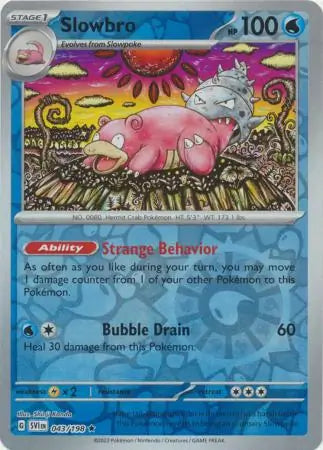 043 Slowbro - Reverse Holo Rare, Scarlet & Violet Base, , 6.00 kr, Pokesingles. Kjøp pokemon kort til lave priser hos oss.