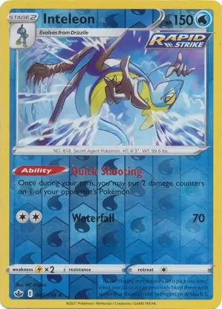 Inteleon Reverse Holo 043