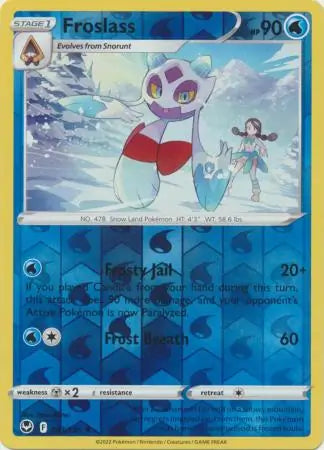 Froslass Reverse Holo 043, Silver Tempest | Sword & Shield, , 0.00 kr, Pokesingles. Kjøp pokemon kort til lave priser hos oss.