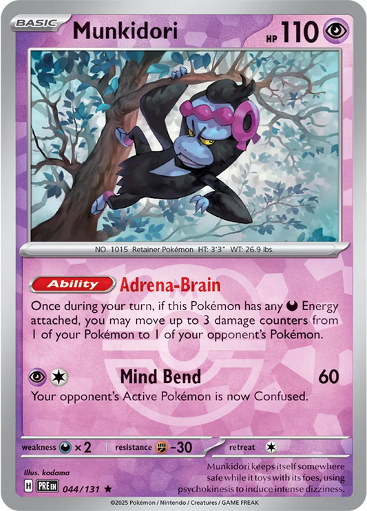 Munkidori Master Ball Holo 44 - Prismatic Evolutions Pokesingles