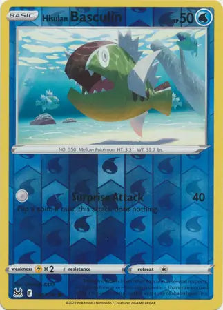 Hisuian Basculin Reverse Holo 044, Lost Origin | Sword & Shield, , 0.00 kr, Pokesingles. Kjøp pokemon kort til lave priser hos oss.