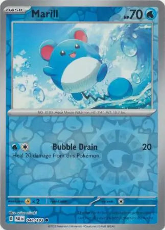 Marill Reverse Holo 044 - Paldea Evolved, Paldea Evolved | Scarlet & Violet, , 5.00 kr, Pokesingles. Kjøp pokemon kort til lave priser hos oss.