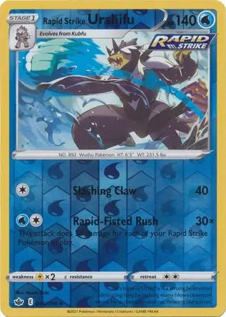 Rapid Strike Urshifu Reverse Holo 044