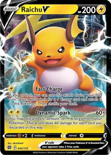 Raichu V 045, Brilliant Stars | Sword & Shield, v, 0.00 kr, Pokesingles. Kjøp pokemon kort til lave priser hos oss.