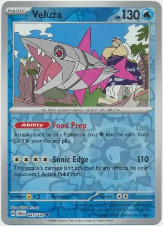 Veluza Reverse Holo 045 - Stellar Crown Pokesingles