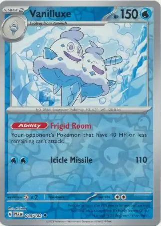 045 Vanilluxe - Reverse Holo, Paradox Rift, reverse, 4.00 kr, Pokesingles. Kjøp pokemon kort til lave priser hos oss.