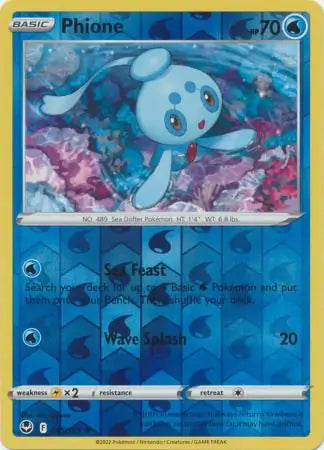 Phione Reverse Holo 045, Silver Tempest | Sword & Shield, , 0.00 kr, Pokesingles. Kjøp pokemon kort til lave priser hos oss.