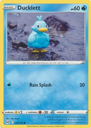 Ducklett 046, Lost Origin | Sword & Shield, , 0.00 kr, Pokesingles. Kjøp pokemon kort til lave priser hos oss.