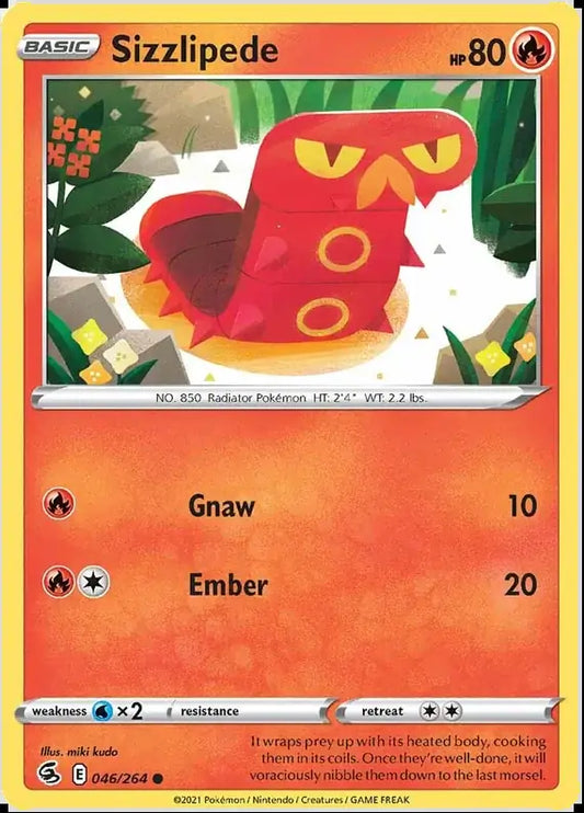 Sizzlipede 046, Fusion Strike | Sword & Shield, , 2.00 kr, Pokesingles. Kjøp pokemon kort til lave priser hos oss.