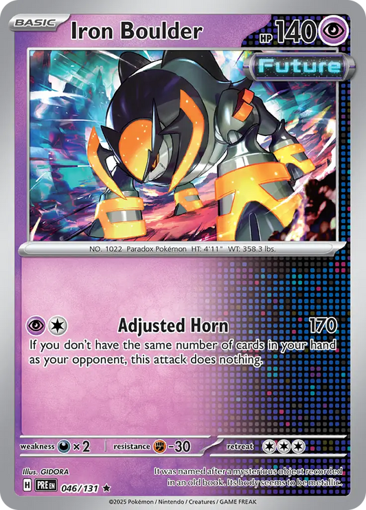 Iron Boulder Holo Rare 046 - Prismatic Evolutions Pokesingles