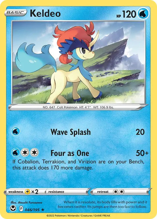 Keldeo 046, Silver Tempest | Sword & Shield, , 0.00 kr, Pokesingles. Kjøp pokemon kort til lave priser hos oss.