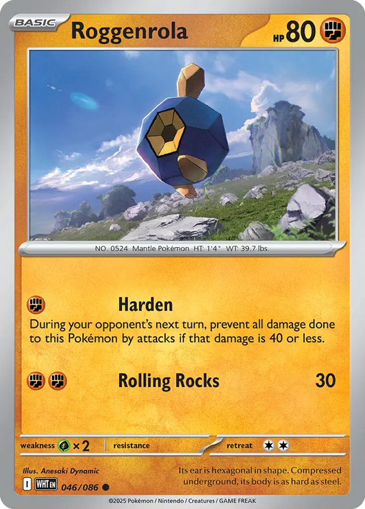 Roggenrola 046 - White Flare Pokesingles