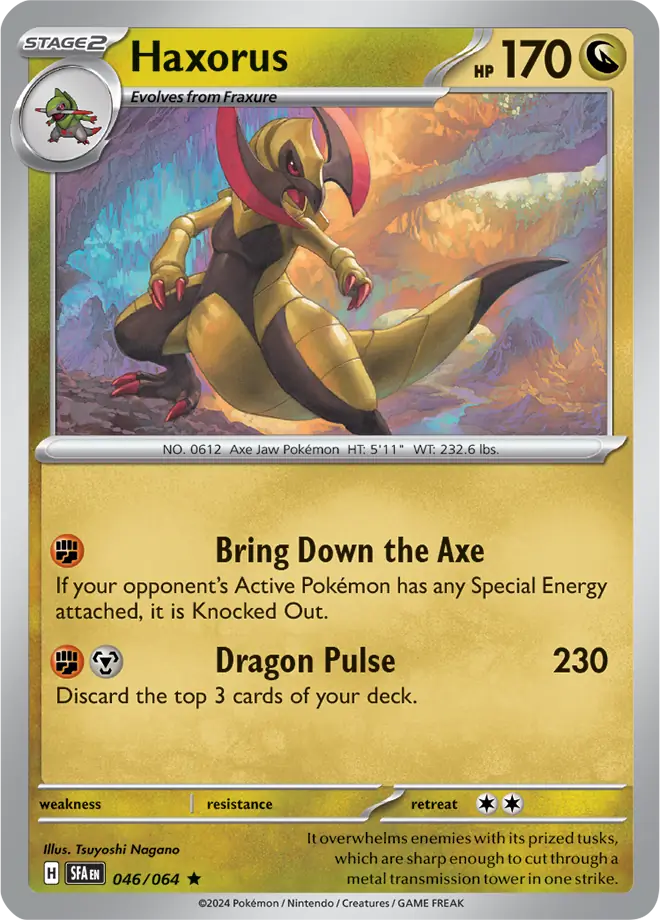 Haxorus Holo Rare 046 - Shrouded Fable Pokesingles