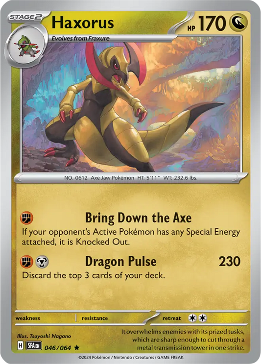 Haxorus Holo Rare 046 - Shrouded Fable Pokesingles