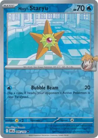 Misty's Staryu Reverse Holo 046 - Destined Rivals Pokesingles