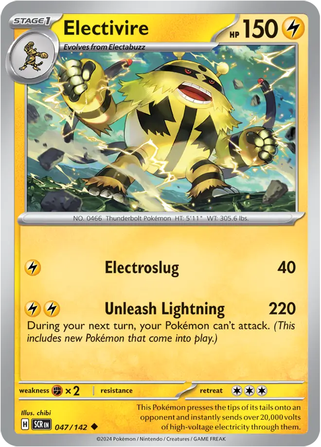 Electivire 047 - Stellar Crown Pokesingles