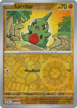 Larvitar Reverse Holo 047 Pokesingles