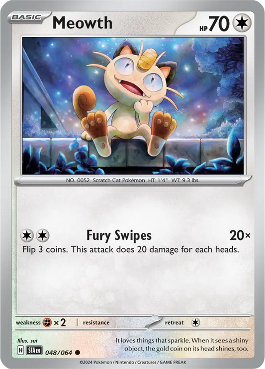 Meowth 048 - Shrouded Fable Pokesingles
