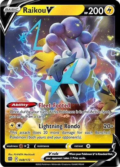 Raikou V 048, Brilliant Stars | Sword & Shield, v, 0.00 kr, Pokesingles. Kjøp pokemon kort til lave priser hos oss.