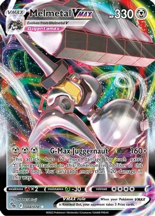 48 Melmetal VMAX, Pokemon Go | Sword & Shield, holo, 24.00 kr, Pokesingles. Kjøp pokemon kort til lave priser hos oss.
