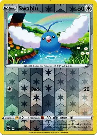Swablu Reverse Holo 048 Pokesingles
