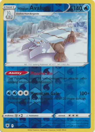 048 Hisuian Avalugg Reverse Holo, Astral Radiance | Sword & Shield, , 4.00 kr, Pokesingles. Kjøp pokemon kort til lave priser hos oss.
