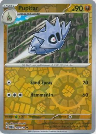 Pupitar Reverse Holo 048 Pokesingles