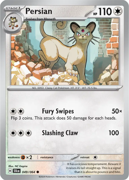 Persian 049 - Shrouded Fable Pokesingles