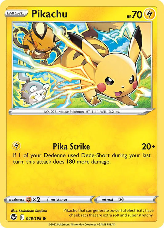 Pikachu 049, Silver Tempest | Sword & Shield, , 0.00 kr, Pokesingles. Kjøp pokemon kort til lave priser hos oss.