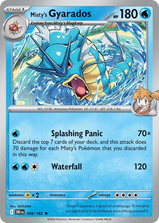 Misty's Gyarados Holo Rare 049 - Destined Rivals Pokesingles