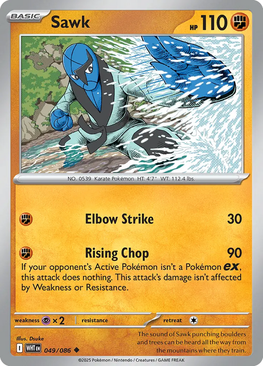 Sawk 049 - White Flare Pokesingles