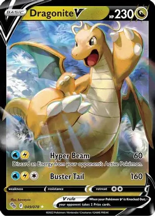 49 Dragonite V, Pokemon Go | Sword & Shield, v, 4.00 kr, Pokesingles. Kjøp pokemon kort til lave priser hos oss.