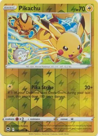 Pikachu Reverse Holo 049, Silver Tempest | Sword & Shield, , 0.00 kr, Pokesingles. Kjøp pokemon kort til lave priser hos oss.