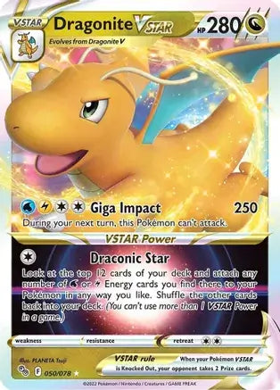 50 Dragonite VSTAR, Pokemon Go | Sword & Shield, nonholo, 30.00 kr, Pokesingles. Kjøp pokemon kort til lave priser hos oss.