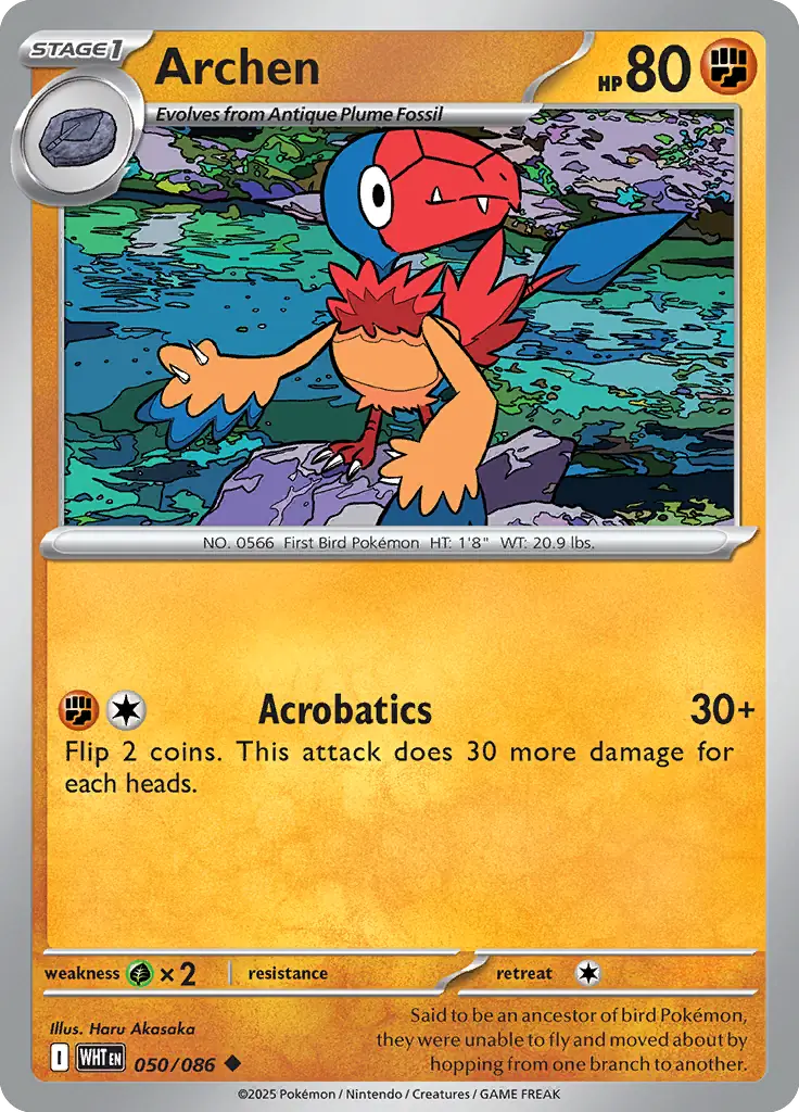 Archen 050 - White Flare Pokesingles