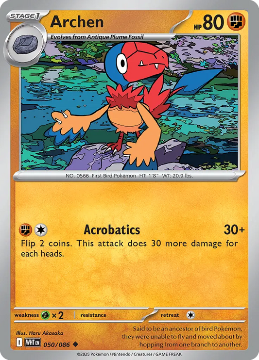 Archen 050 - White Flare Pokesingles