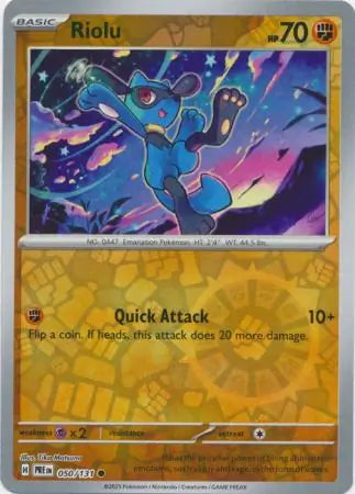 Riolu Reverse Holo 050 Pokesingles