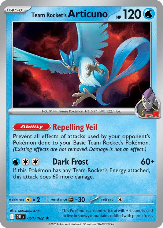 Team Rocket's Articuno 051 - Destined Rivals Pokesingles