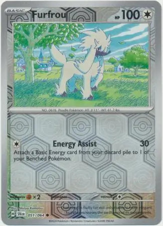 Furfrou Reverse Holo 051 - Shrouded Fable Pokesingles